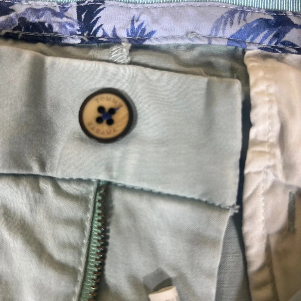 Tommy Bahama Boracay Chino Pants Mens 36x32 Light Green Stretch Straight Leg